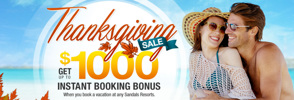 Sandals Thanksgiving sale is here!
